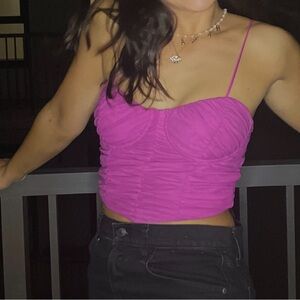 Better Be Fuchsia Ruched Camisole